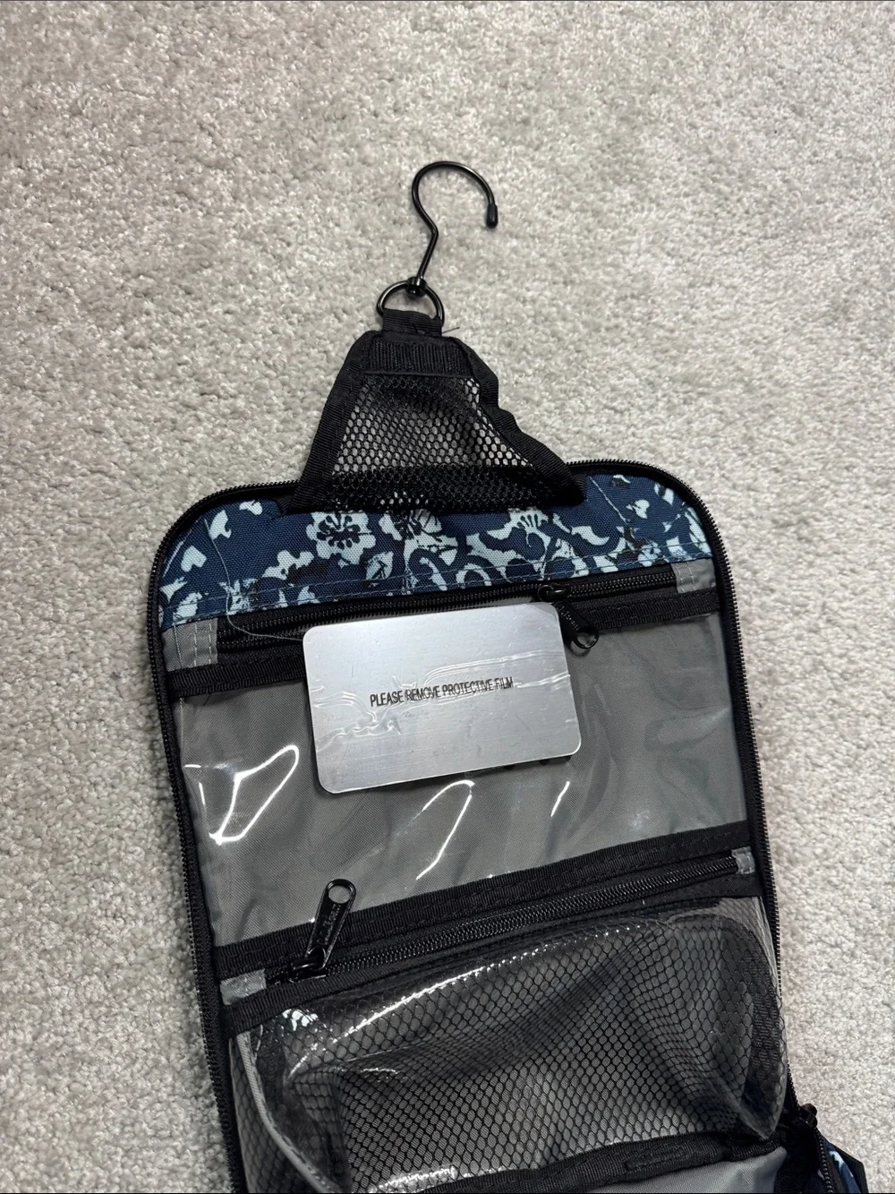 NWT L.L. Bean Floral Cosmetic Case Travel Toiletry Bag Vacation Luggage